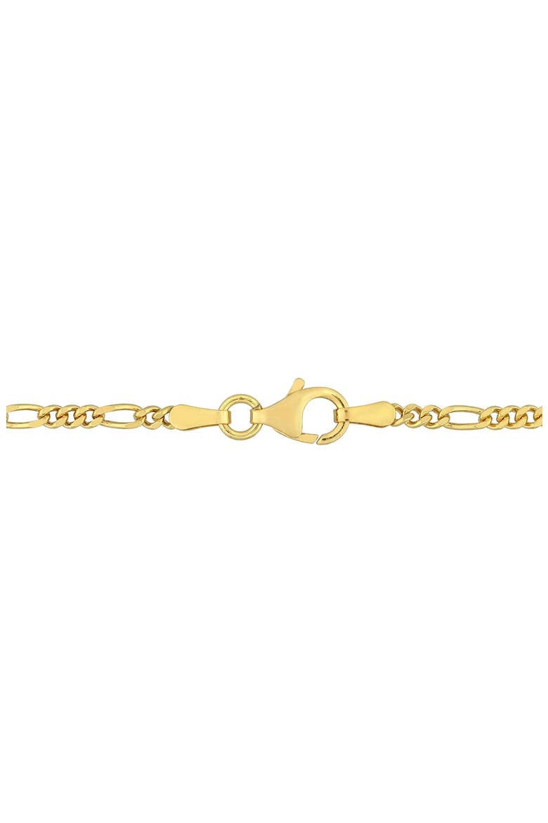 2.2mm Figaro Chain Necklace & Bracelet Set, Alternate, color, YELLOW GOLD