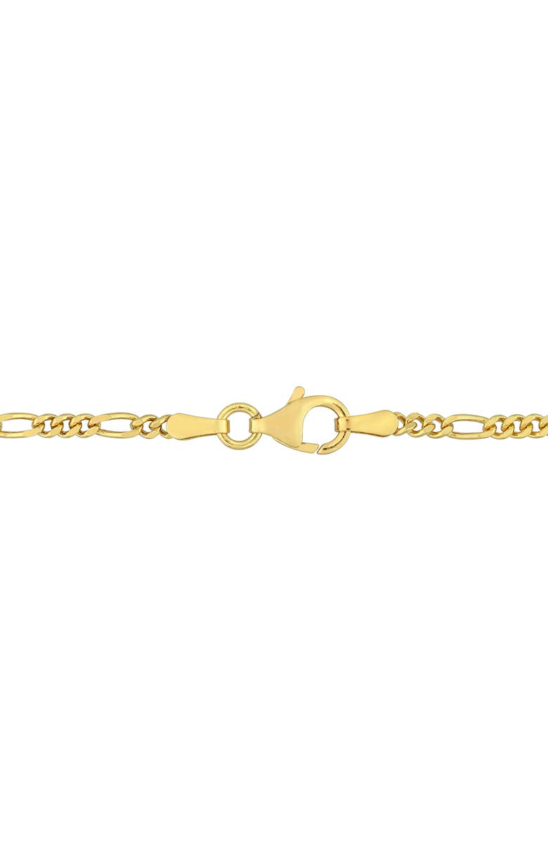 DELMAR 2.2mm Figaro Chain Necklace & Bracelet Set, Alternate, color,