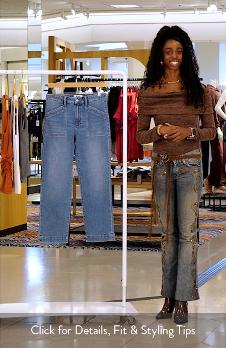 Quincy Ankle Straight Leg Jeans, sales video thumbnail