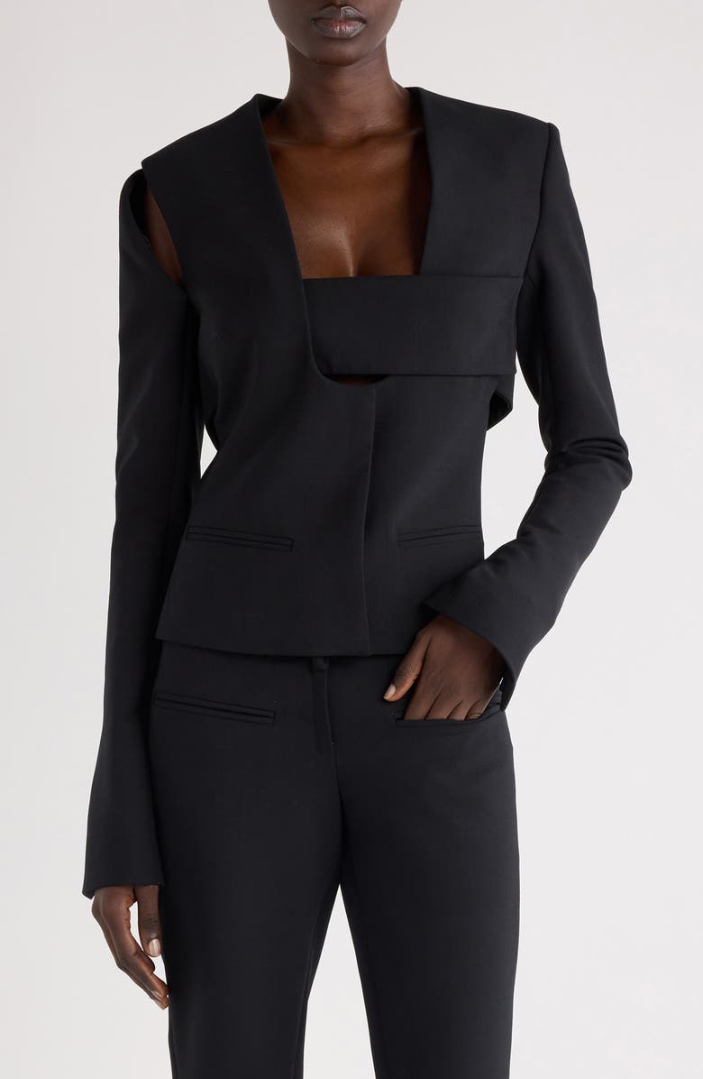 Courrèges Infinity Cutout Jacket, Main, color,