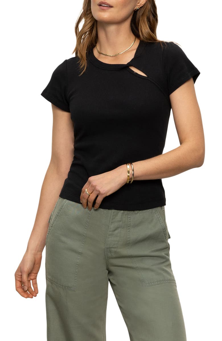 Sanctuary Cutout T-Shirt, Main, color, 