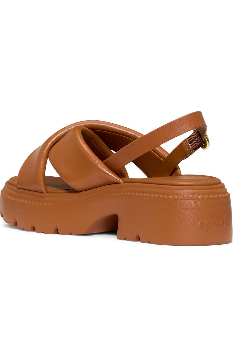 Kate Spade New York slingback platform sandal, Alternate, color, Saddle