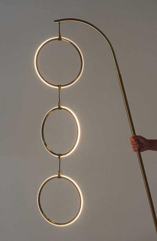 Brightech Nova 74" Novelty Halo Integrated Led Floor Lamp With 3-way Dimming