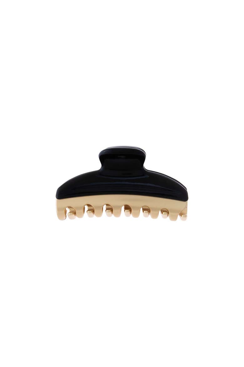Colored Two Tone Claw Clip, Main, color, Black