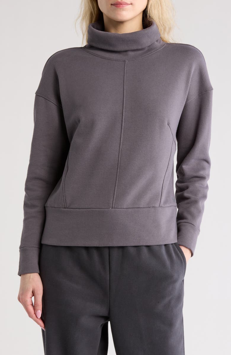 APANA Cocoon Long Sleeve Mock Neck Top, Main, color, Boulevard