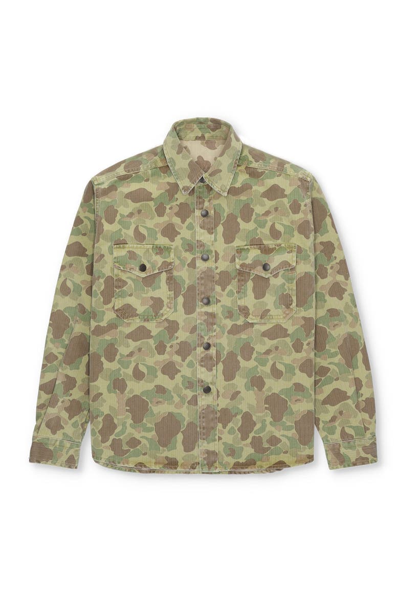 Kenny Cotton Camouflage Overshirt, Main, color, KAM