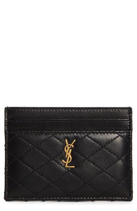Gaby Quilted Leather Card Case