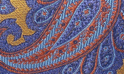 Ted Baker London Culpeper Twill Paisley Silk Blend Tie In Yellow