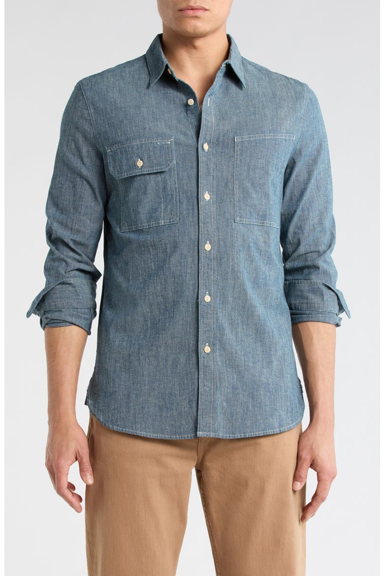 Colton Work Shirt, Main, color, COMPOUND
