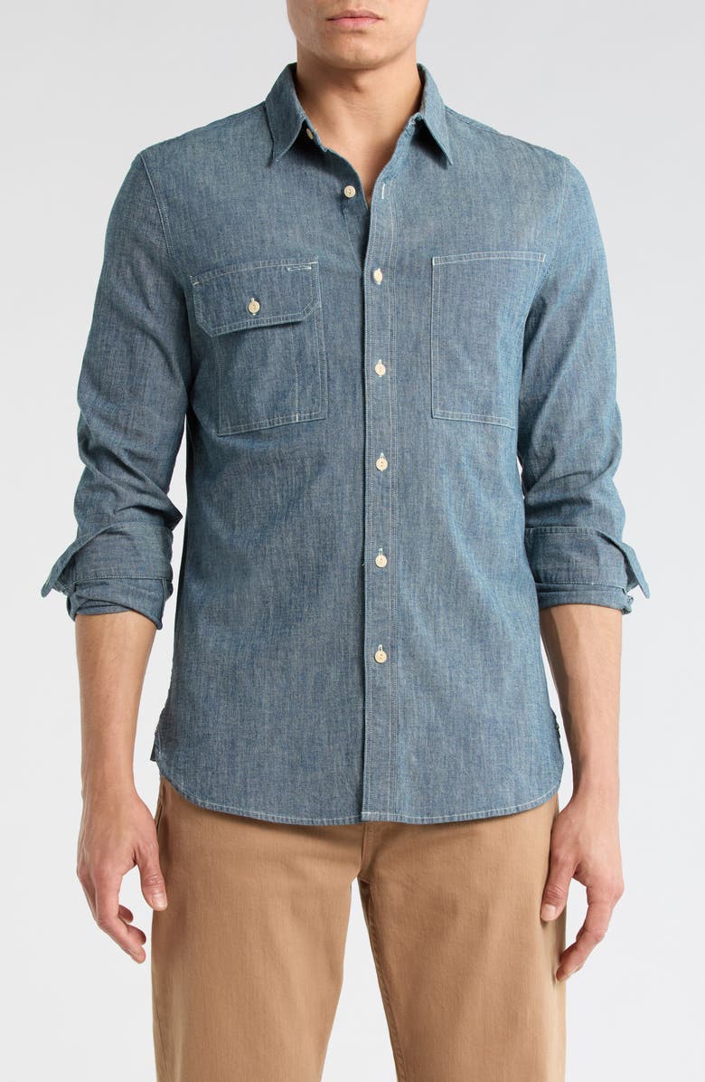 AG Colton Work Shirt, Main, color, Compound