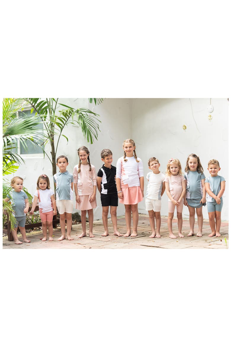 Colorblock Pocket T-Shirt & Shorts Set, Alternate, color, BLACK/ WHITE
