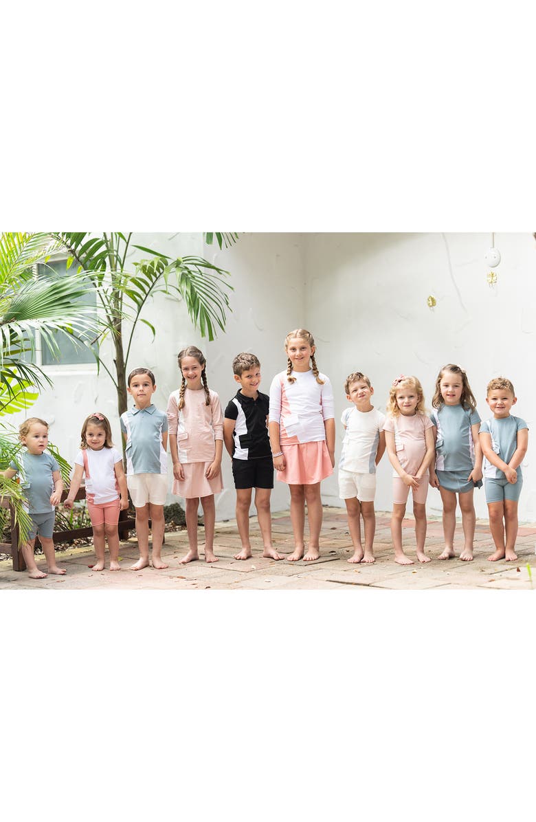 Manière Colorblock Pocket T-Shirt & Shorts Set, Alternate, color, Black/ White