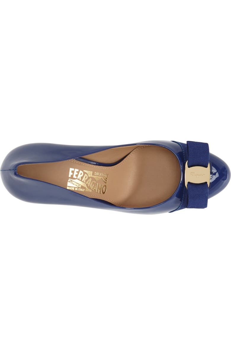 FERRAGAMO Salvatore Ferragamo Pimpa Rounded Toe Bow Pump, Alternate, color,