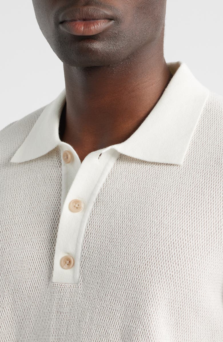 Robert Barakett Ronric Polo Sweater, Alternate, color, Powder Coral