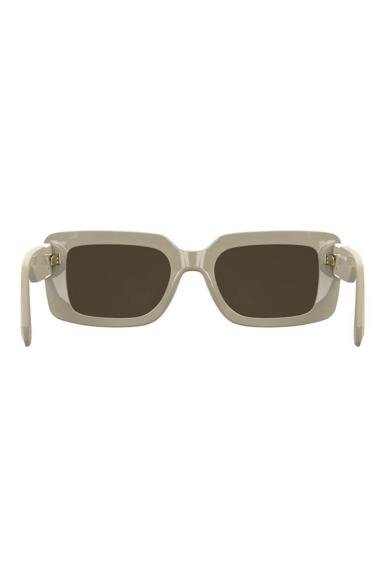 Dira 55mm Rectangular Sunglasses, Alternate, color, CREAM