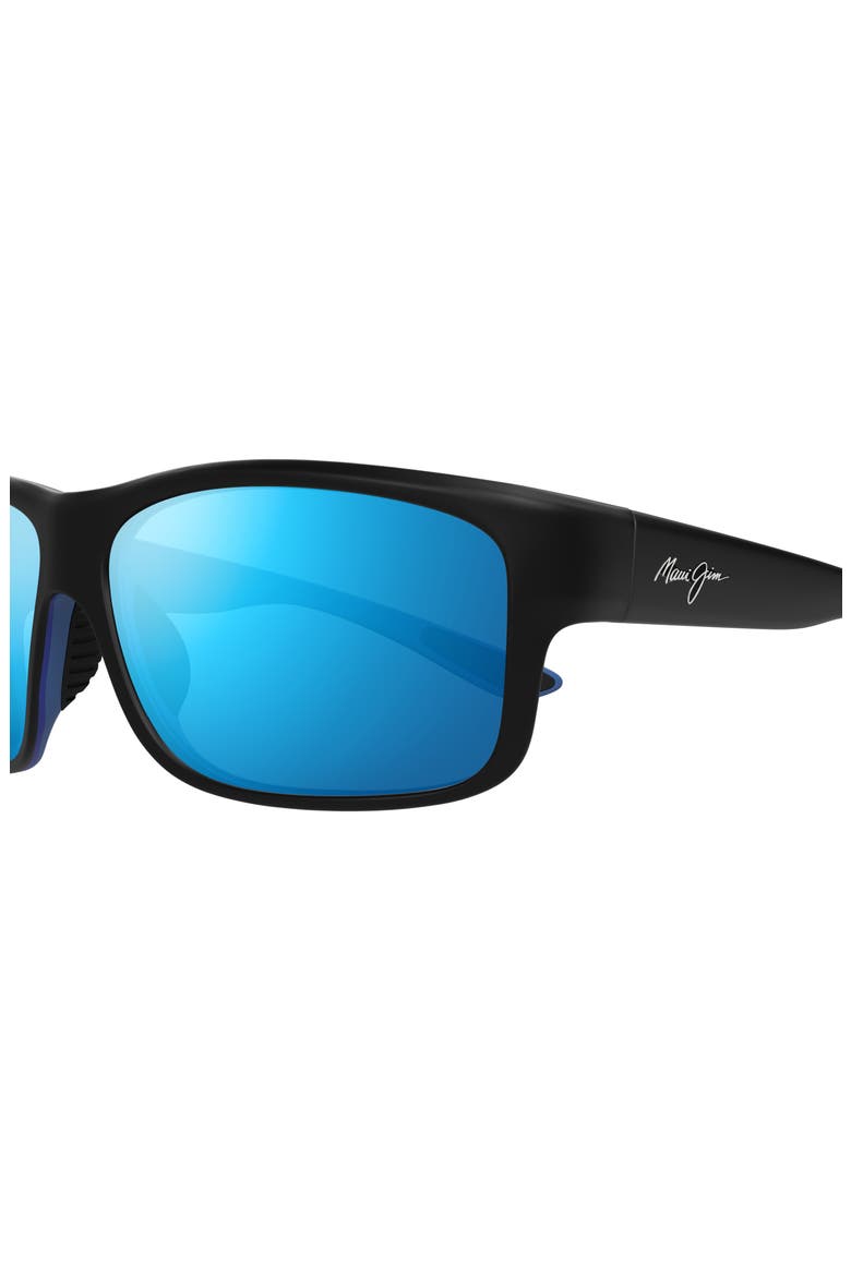 Southern Cross 63mm Oversize Polarized Sunglasses, Alternate, color, BLACK/ BLUE HAWAII