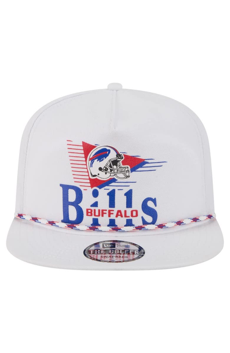 New Era Men's New Era White Buffalo Bills Collide Golfer Snapback Hat, Alternate, color, 