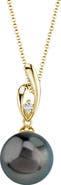 The Pearl Source Tahitian South Sea Pearl & Diamond Lois Pendant