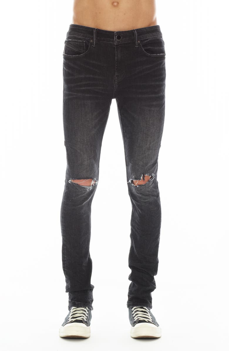 HVMAN Strat Ripped Super Skinny Jeans, Main, color, 