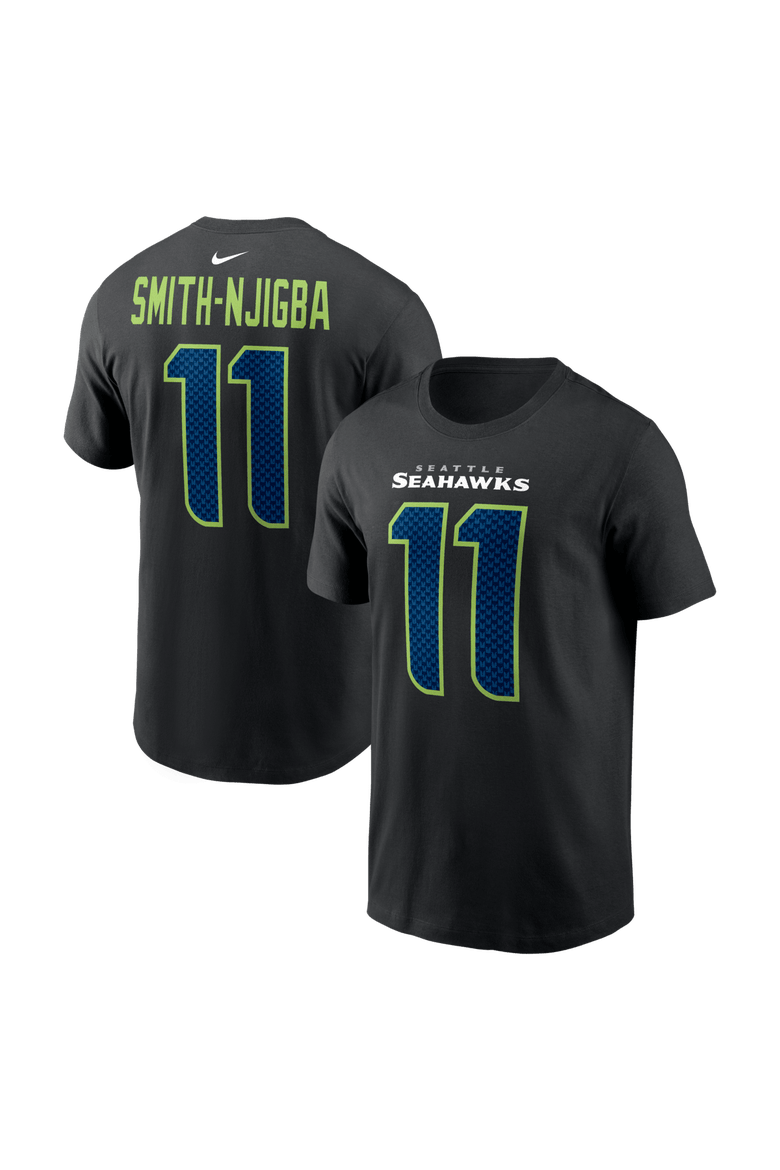 Men's Nike Jaxon Smith-Njigba Black Seattle Seahawks Carbon Name & Number T-Shirt, Main, color, Black