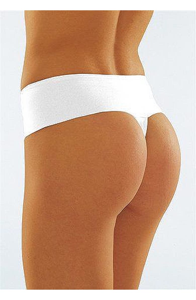 LASCANA 3 Pk Control Thongs, Alternate, color, Tan & Black & White