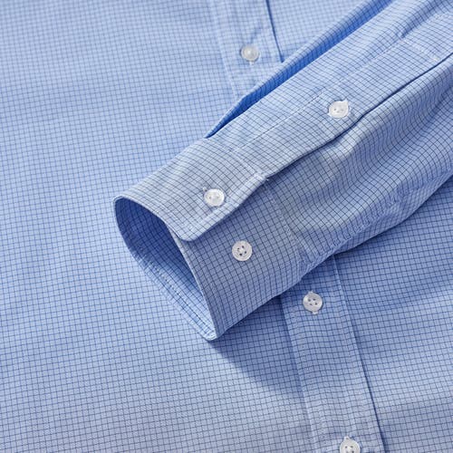 Regent Row Big And Tall Stanton Shirt Long Sleeve Button Down In Blue-plaid