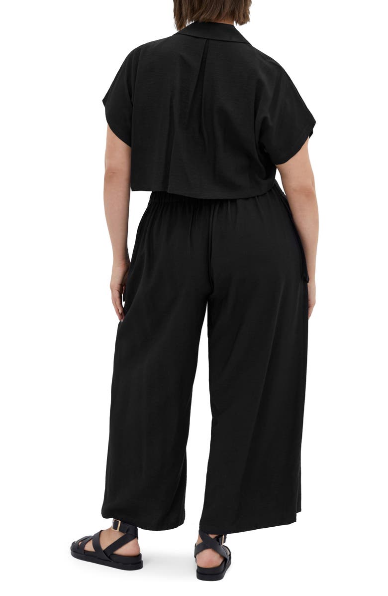 City Chic Emilie Belted Jumpsuit, Alternate, color, 