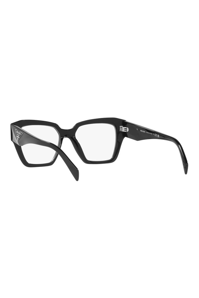 49mm Small Square Optical Glasses, Alternate, color, BLACK
