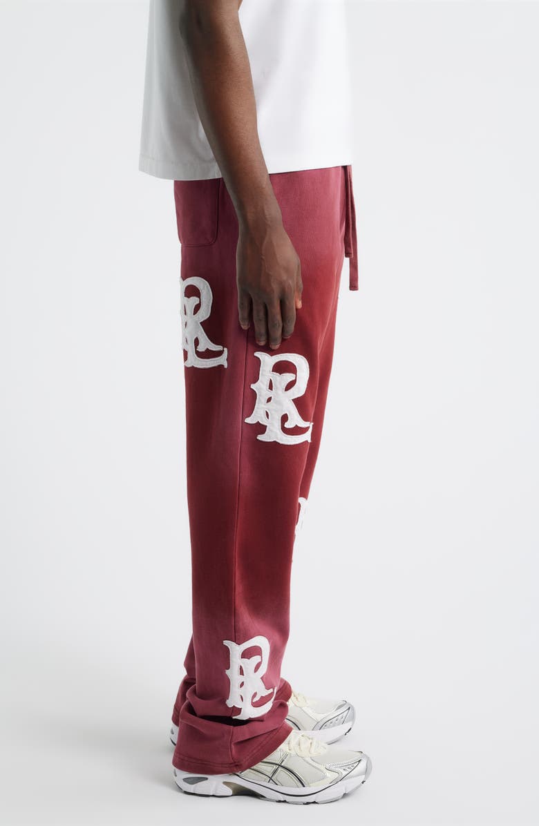 Rolling Loud Logo Appliqué Sweatpants, Alternate, color, Washed Maroon