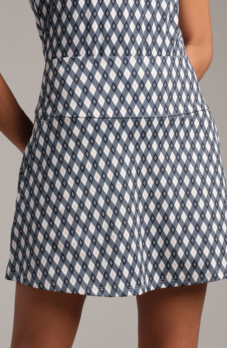 Rhone Course to Court 16-Inch Sport Skort, Alternate, color, Navy Blue Retro Diamond