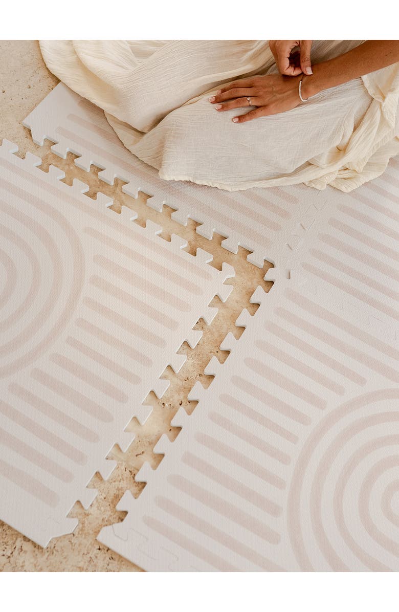 Toddlekind FoamPuzzle Baby Playmat, Alternate, color, Linen