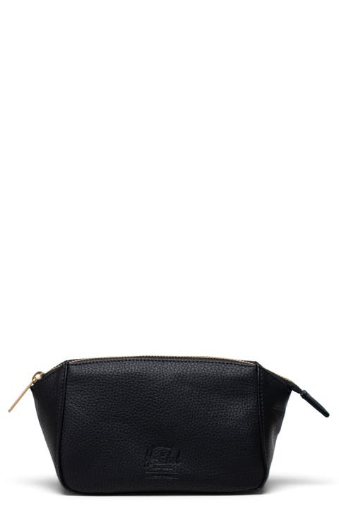 Small Milan Faux Leather Toiletry Bag