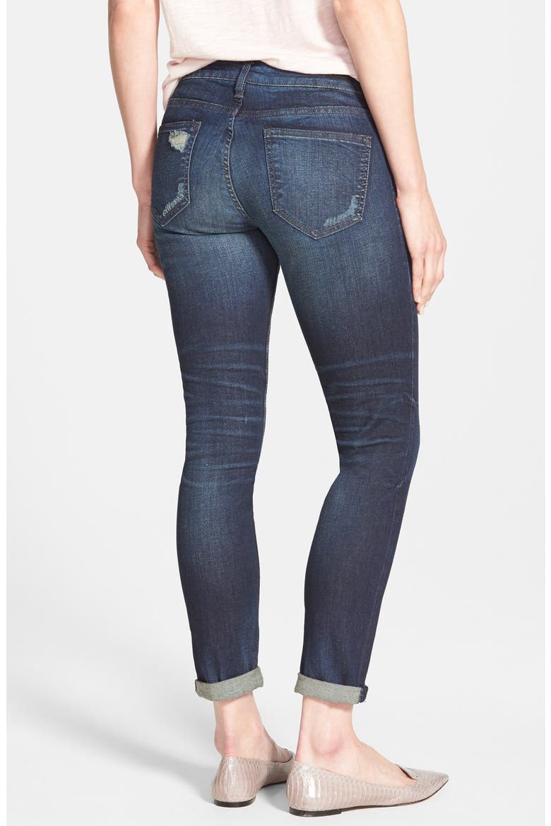 'Catherine' Distressed Boyfriend Jeans, Alternate, color, SAGACIOUS