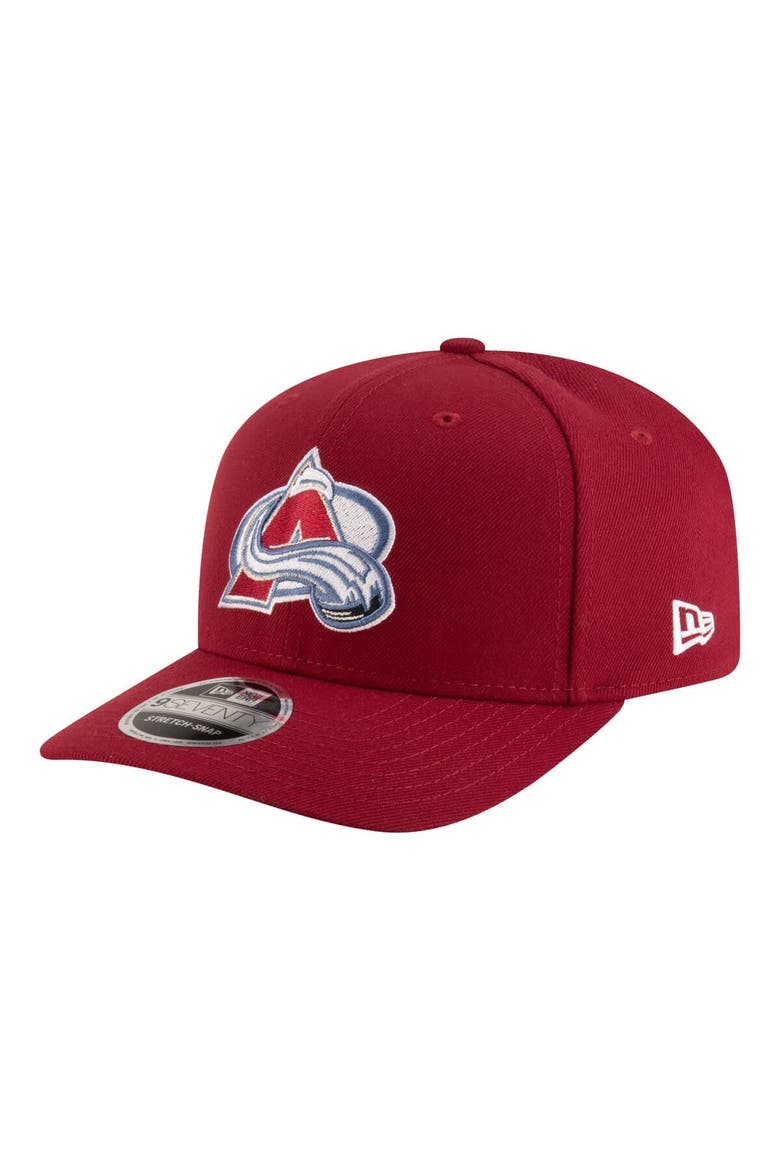 Men's New Era  Burgundy Colorado Avalanche 9SEVENTY Adjustable Hat, Main, color, Burgundy