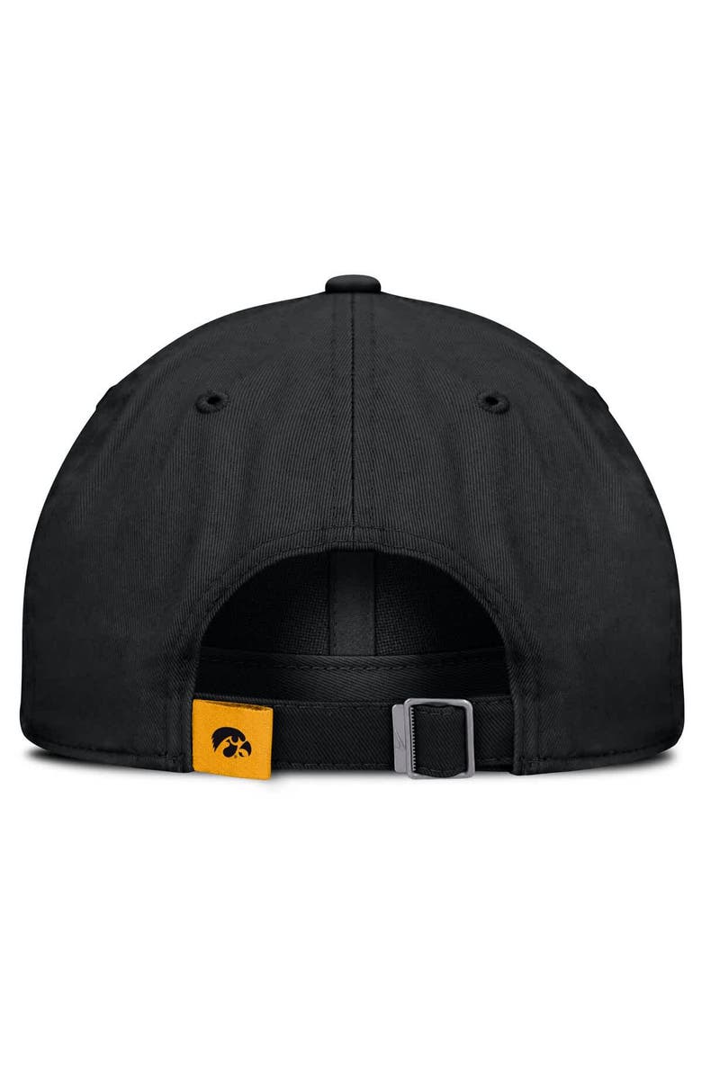 Nike Men's Nike Black Iowa Hawkeyes Club Adjustable Hat, Alternate, color, 