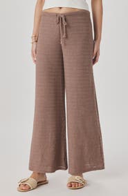 Splendid Marisol Mixed Stitch Wide Leg Pants