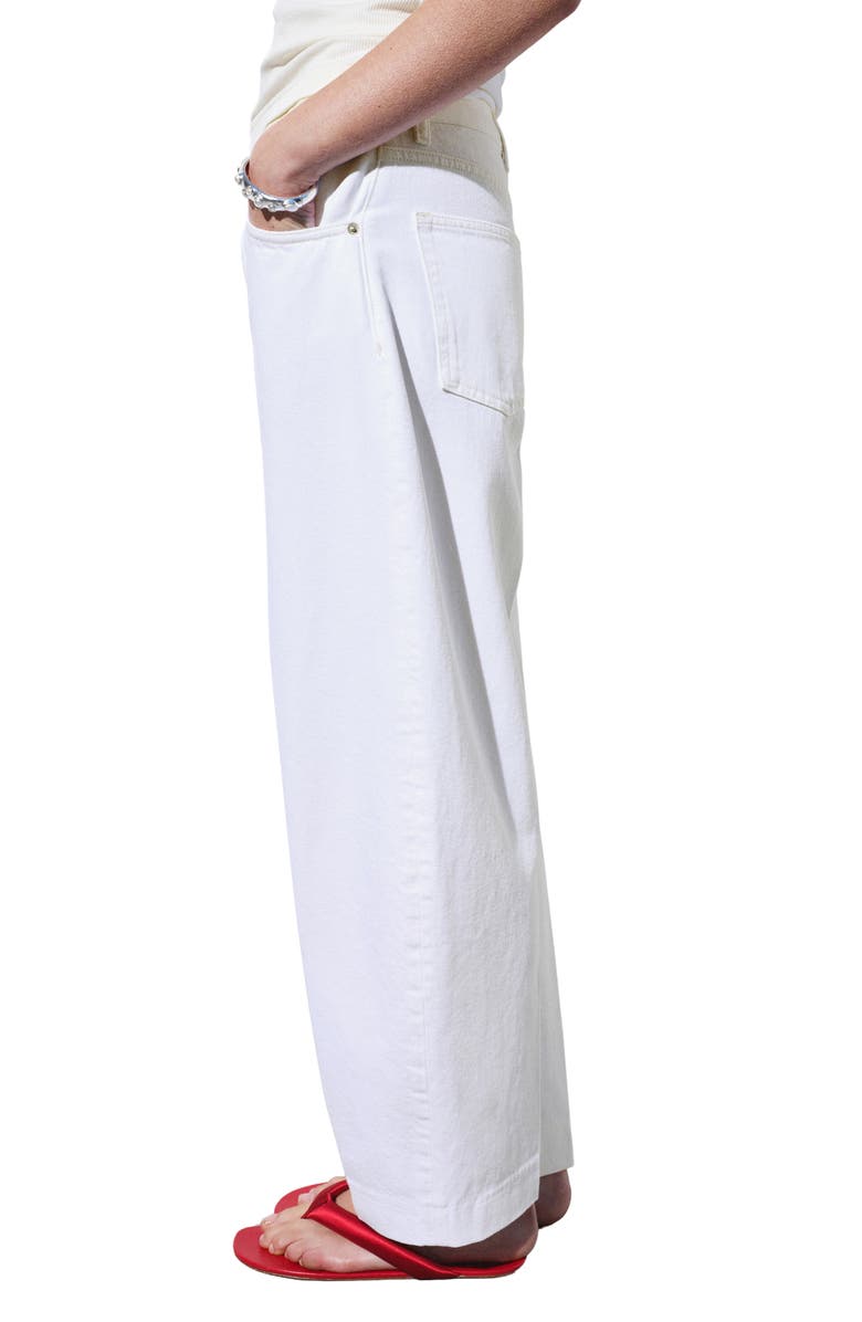 MANGO High Waist Balloon Jeans, Alternate, color, Off White