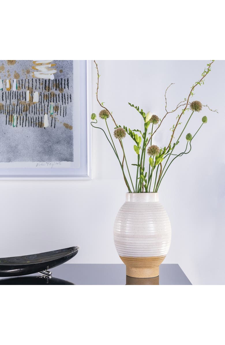 DinaDecor Greece Short Vase, Alternate, color, Neutral