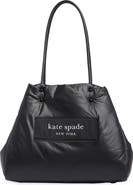 Kate Spade New York Sam Icon Label Appliquéd Fabric Large Tote