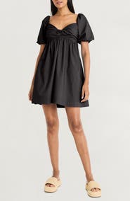 The Good Journey Bubble Sleeve Minidress