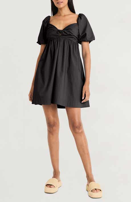 The Good Journey Bubble Sleeve Minidress
