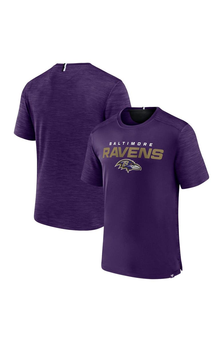 FANATICS Men's Fanatics Branded Purple Baltimore Ravens Defender Evo T-Shirt, Main, color, Purple