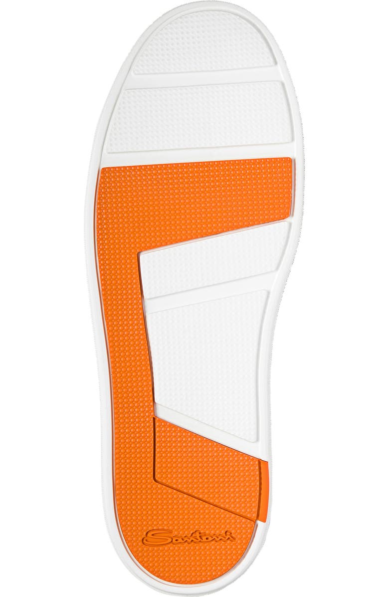 Santoni Damps Low Top Suede Sneaker, Alternate, color, Brown