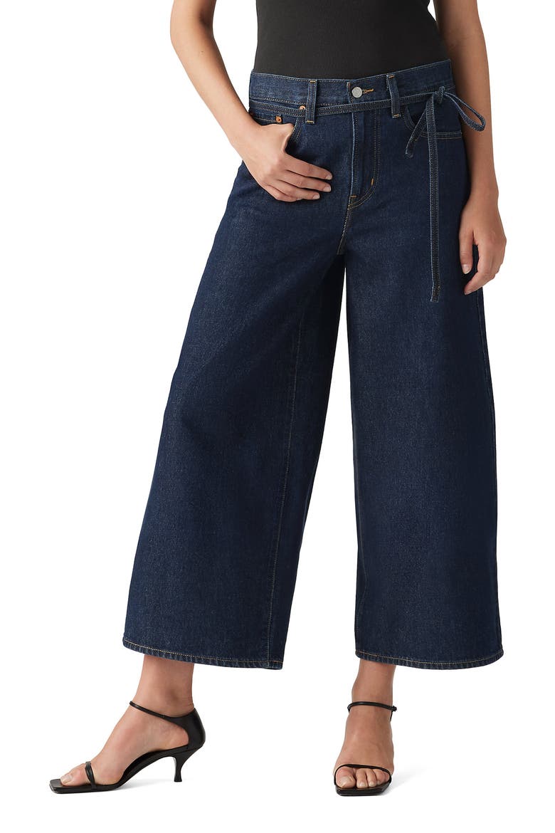 High Waist Wide Leg Culotte Jeans, Main, color, SHADED VIEW