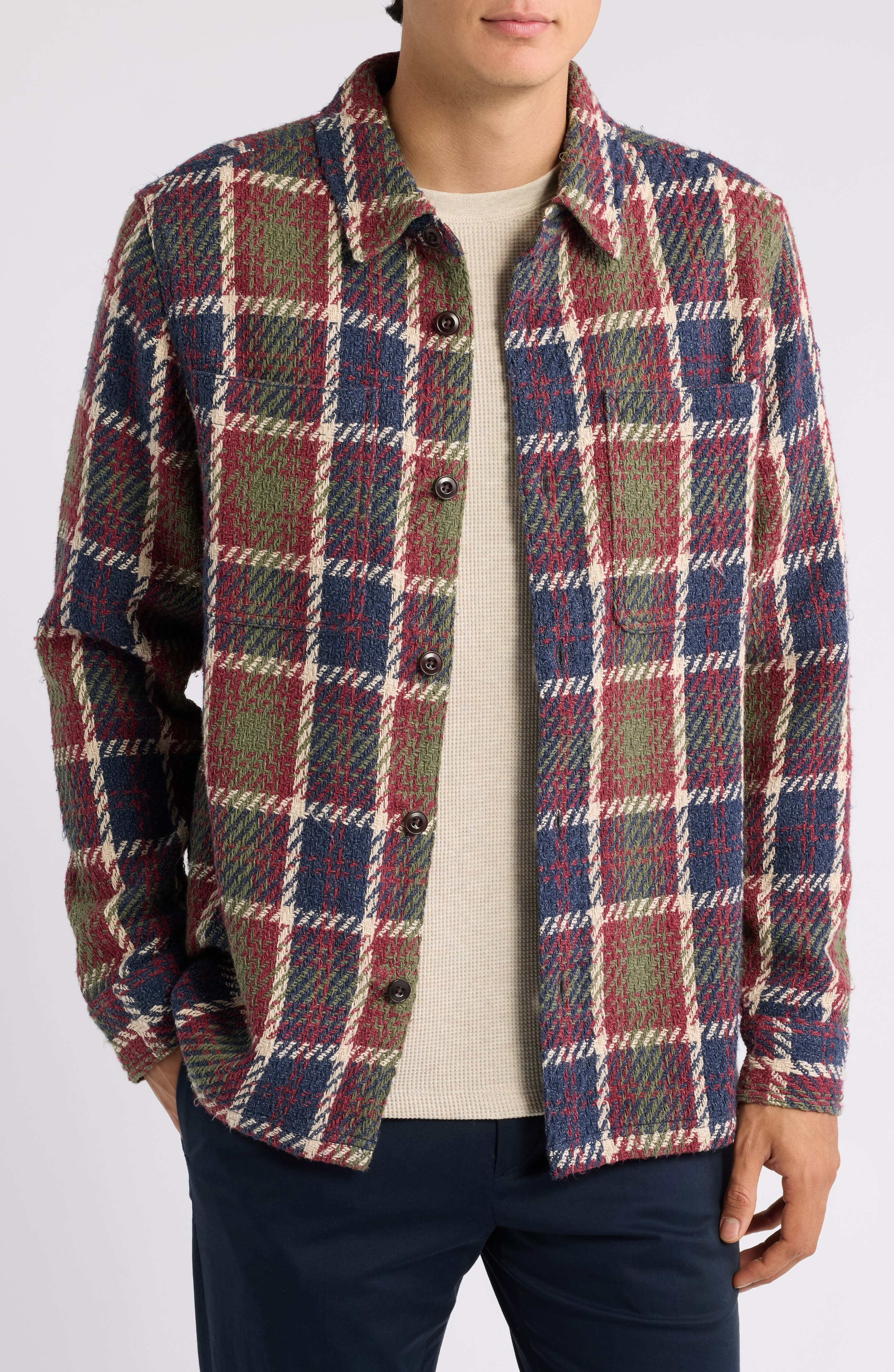 selected OXBLOOD PLAID