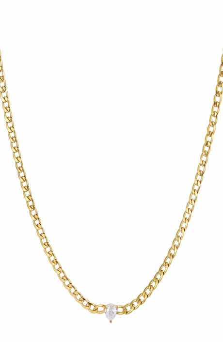 Adornia Cubic Zirconia Chain Necklace