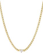 Adornia Cubic Zirconia Chain Necklace