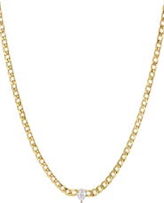 Adornia Cubic Zirconia Chain Necklace