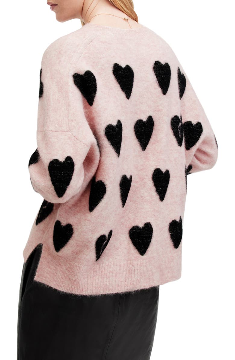 AllSaints Amora Wool & Alpaca Blend Sweater, Alternate, color, 