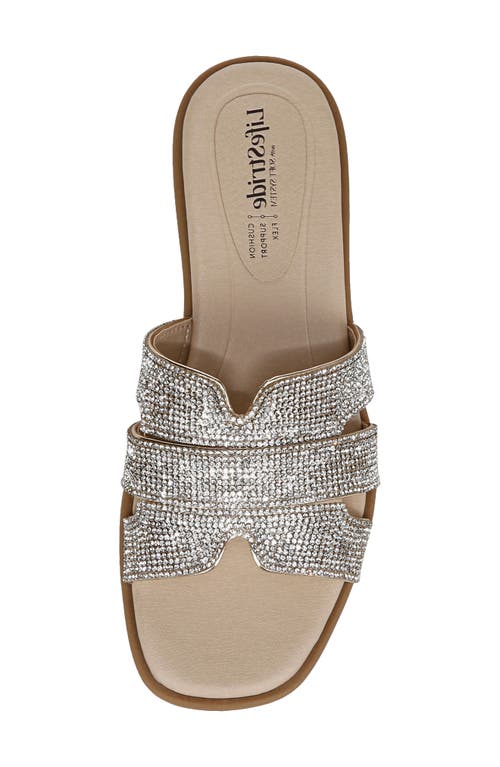 Shop Lifestride Royalty Bling Sandal In Gold